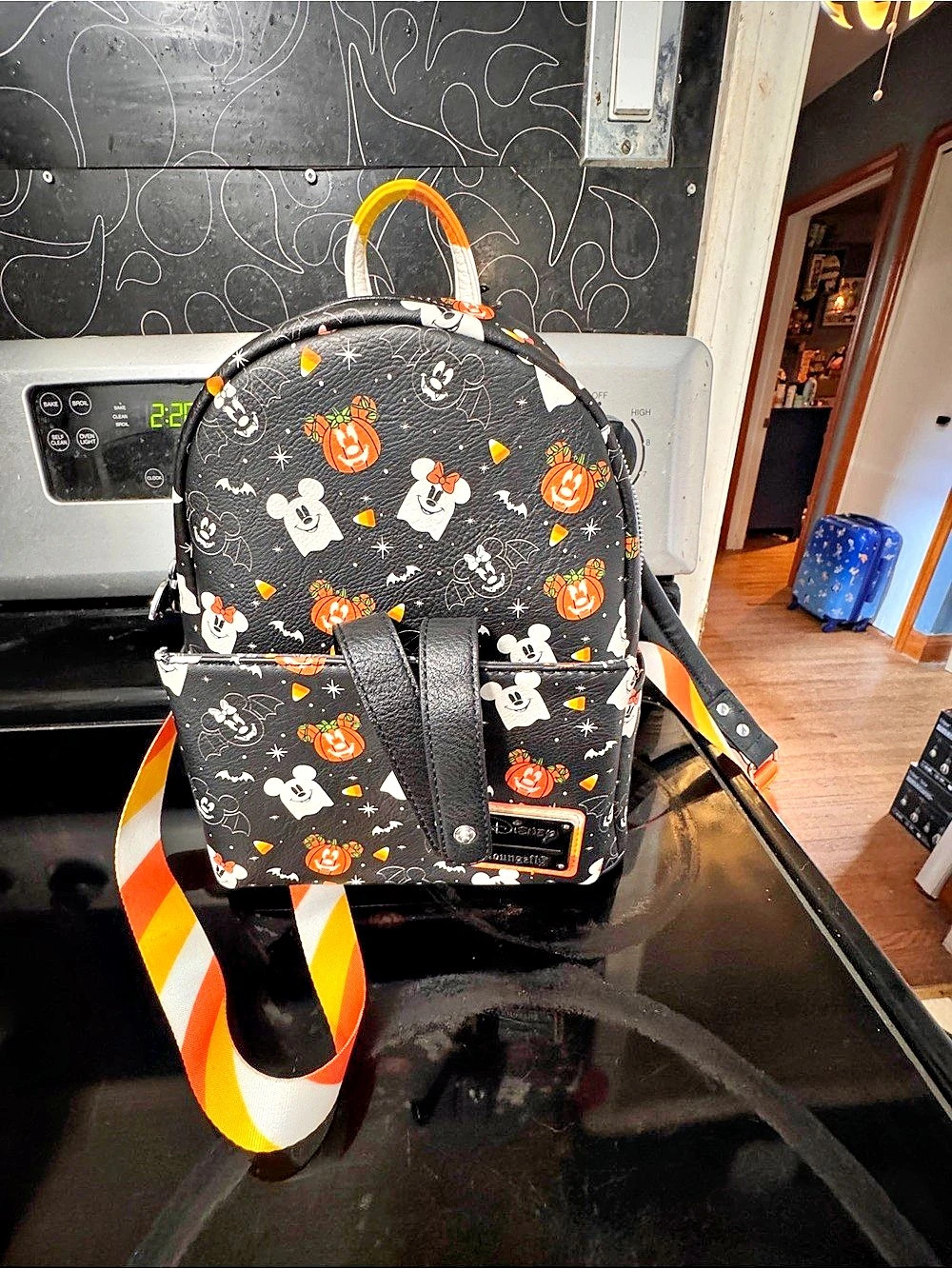 Loungefly Disney Mickey Mouse Halloween Candy Corn Mini Backpack